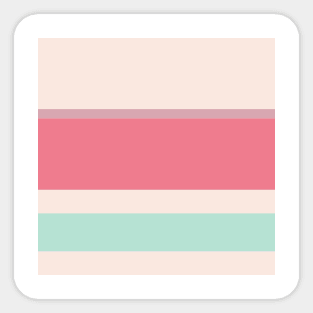 A gorgeous hybrid of Pale Chestnut, Powder Blue, Very Light Pink and Light Coral stripes. Sticker